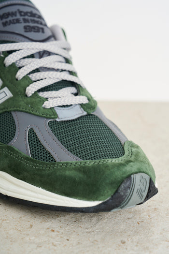 Sneakers uomo 991v2 verde - 6