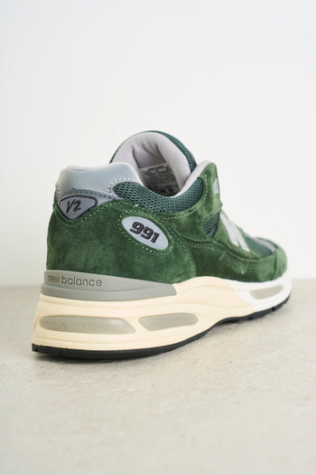 Sneakers uomo 991v2 verde - 7