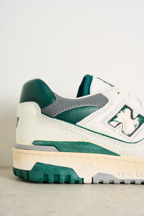 Men's Sneakers 550 White and Green - 2