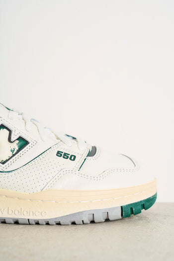 Men's Sneakers 550 White and Green - 3