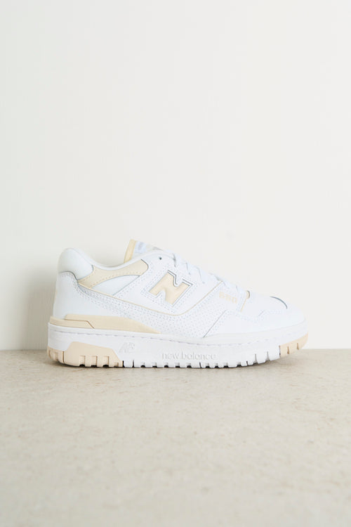 White and beige women's sneakers