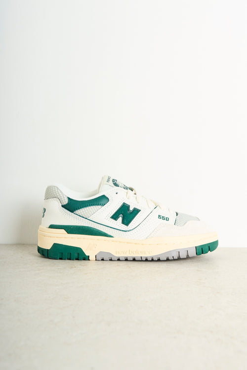 White and green women's sneakers