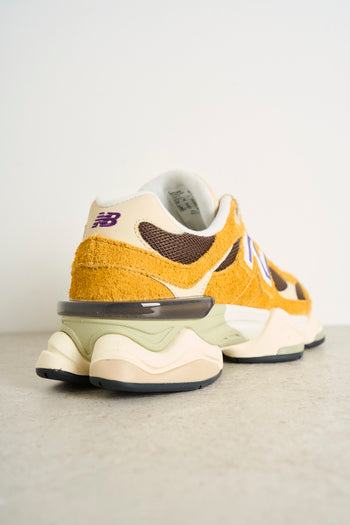 Women's sneakers yellow and purple - 7