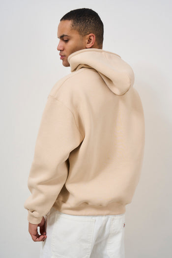 Men's beige hoodie - 4