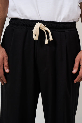 Black men's straight leg trousers - 7