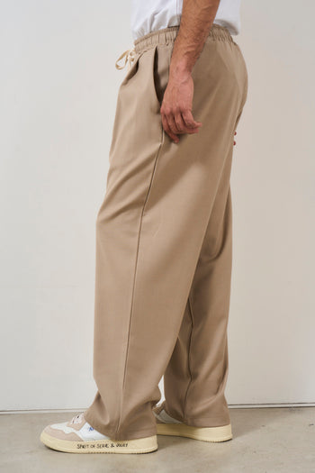 Beige men's trousers straight leg - 4