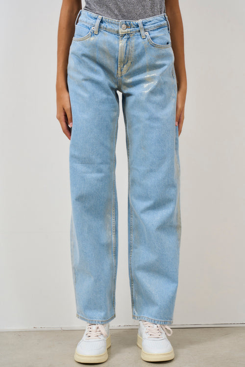 Cobain laminated effect women's jeans