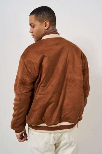 Brown double-face men's jacket - 5