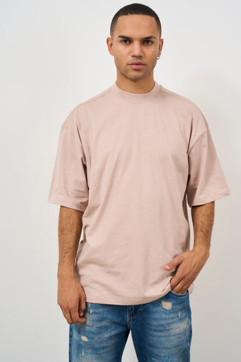 T-shirt uomo a manica corta rosa - 5