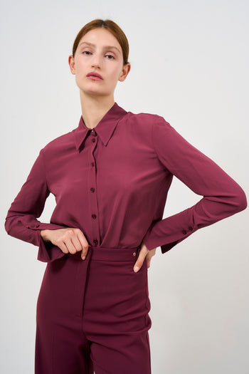 Women's burgundy shirt - 3