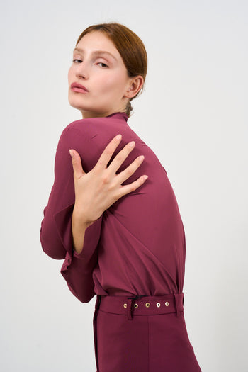 Women's burgundy shirt - 6