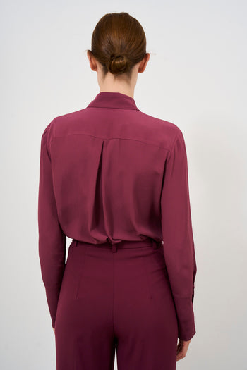 Women's burgundy shirt - 7