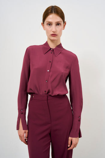 Women's burgundy shirt - 8