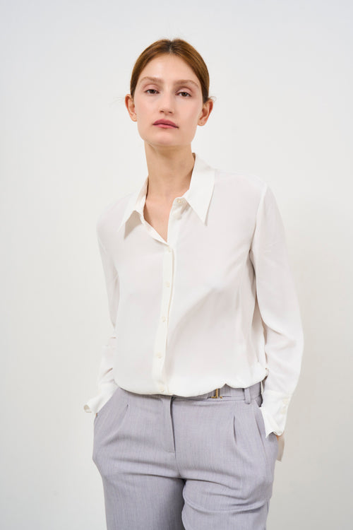 White women's viscose shirt