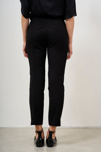 Women's slim black trousers - 3