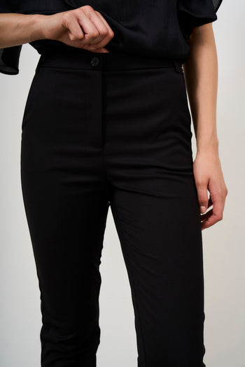 Women's slim black trousers - 5