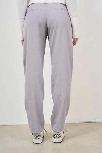 Pantalone donna grigio con gancio - 6