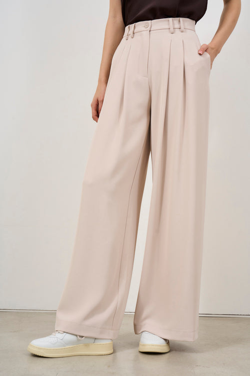 Women's pink palazzo pants - 2