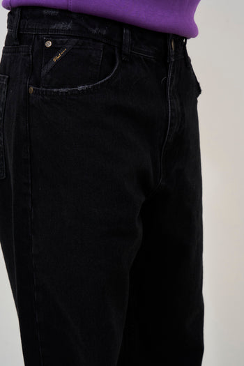 Cleveland men's jeans in black denim - 7