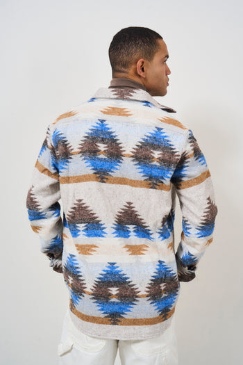 Men's Aztec Pattern Flannel Shirt - 11