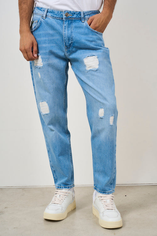 Jeans uomo Yellowstone in denim chiaro - 1