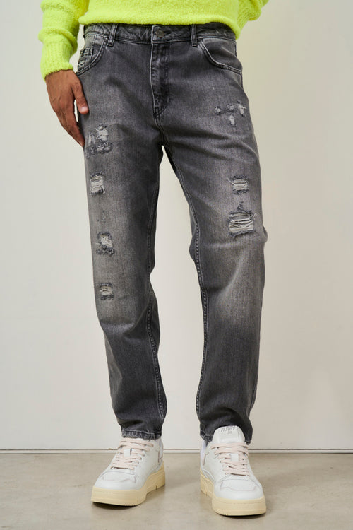 Jeans uomo Yellowstone in denim grigio