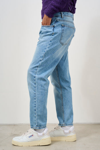 Jeans uomo tapered in denim chiaro - 3