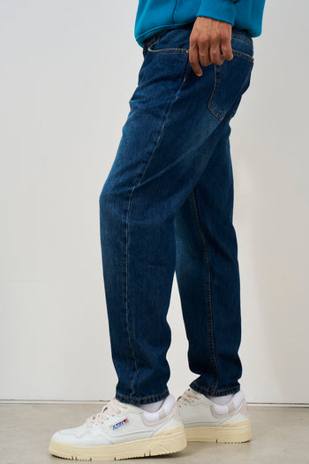 Jeans uomo tapered in denim scuro - 3