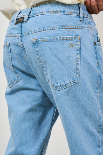 Jeans uomo Yellowstone in denim chiaro - 4