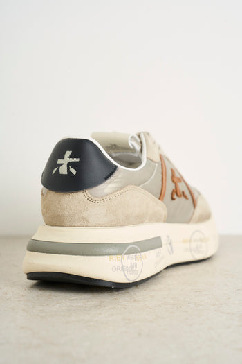 Sneakers donna CASSIE beige e argento - 7