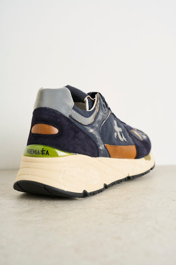 PREMIATA Sneakers uomo MASE vintage blu - 7