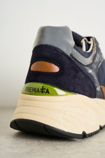 PREMIATA Sneakers uomo MASE vintage blu - 8