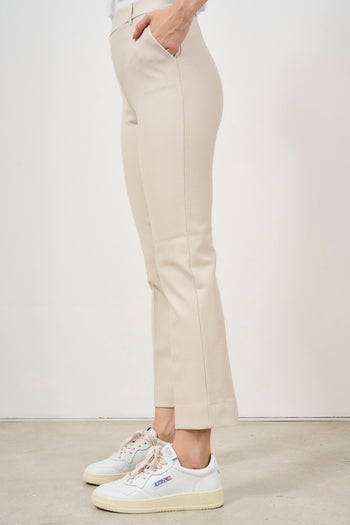 Women's skinny beige trousers - 3