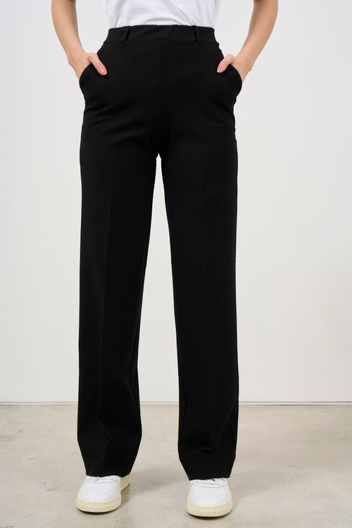 Women's black wide leg trousers