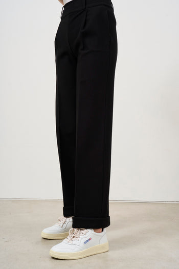 Pantalone donna gamba dritta nero - 3