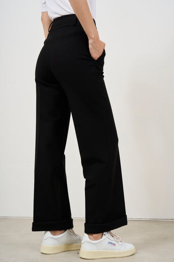 Pantalone donna gamba dritta nero - 6