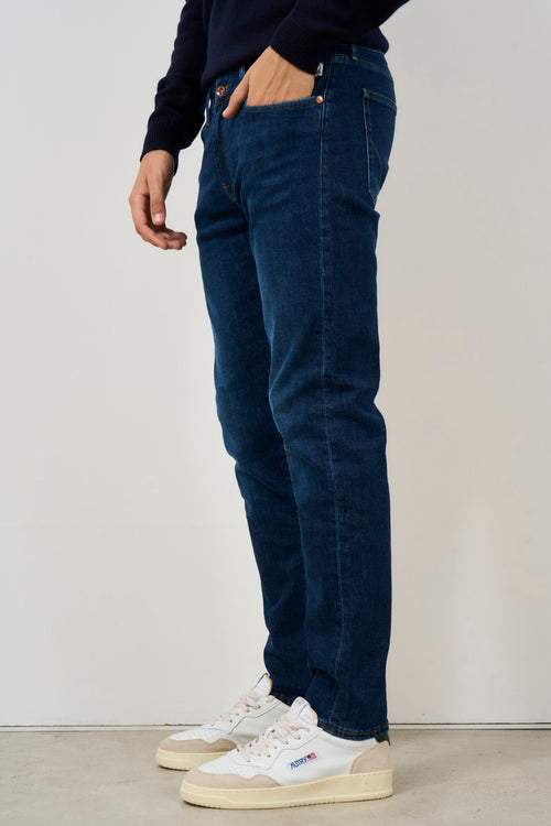 Jeans uomo skinny denim scuro - 2