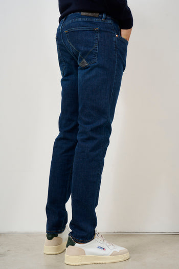 Jeans uomo skinny denim scuro - 4