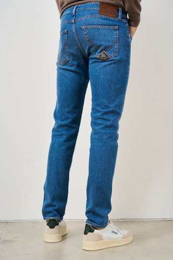 Jeans uomo skinny in denim chiaro - 5