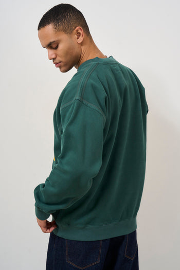 Men's green crewneck sweatshirt - 7