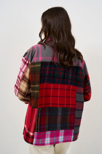 Over shirt donna in fantasia tartan - 4