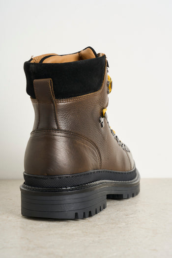 Brown men's ankle boots - 7