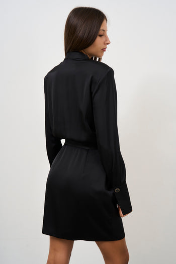 Black women's midi dress - 4