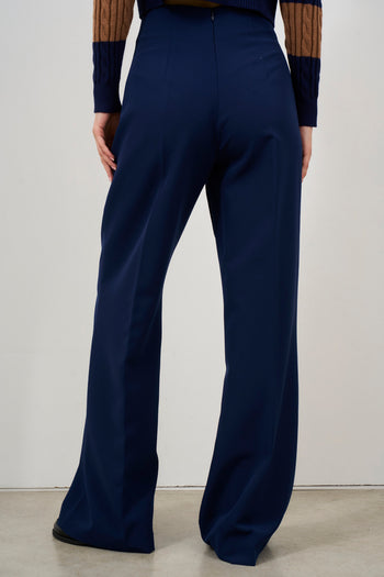 Pantalone donna gamba dritta blu notte - 3