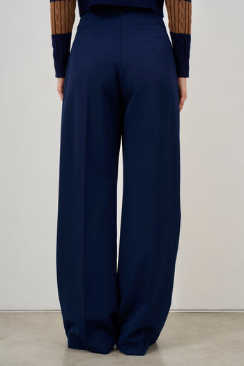 Pantalone donna gamba dritta blu notte - 4