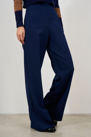 Pantalone donna gamba dritta blu notte - 6