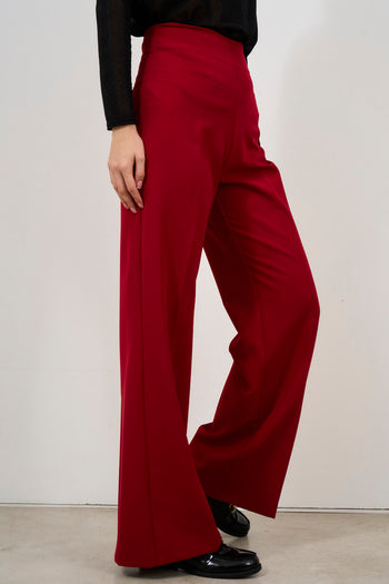 Pantalone donna gamba dritta rosso - 6