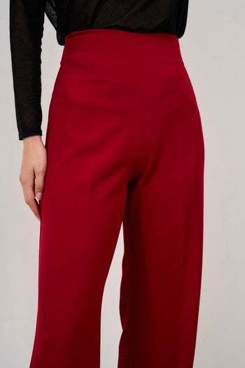 Pantalone donna gamba dritta rosso - 8