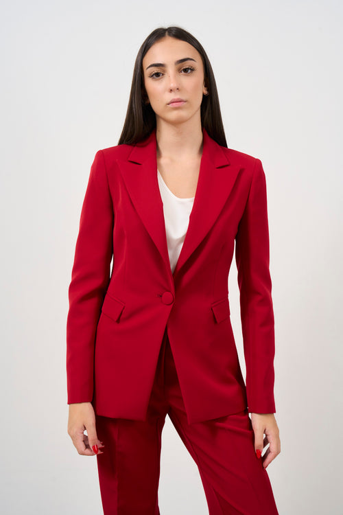 Giacca slim donna rosso - 1