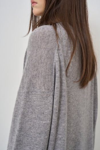 Women's grey midi sweater - 7